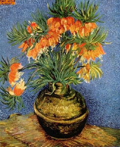 Kaiserkronen in einer Bronzevase nach van Gogh